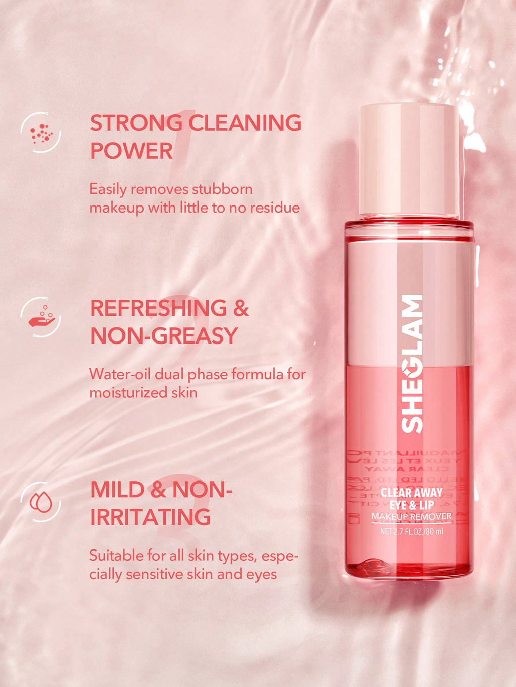 Sheglam Clear Away Eye & Lip Makeup Remover