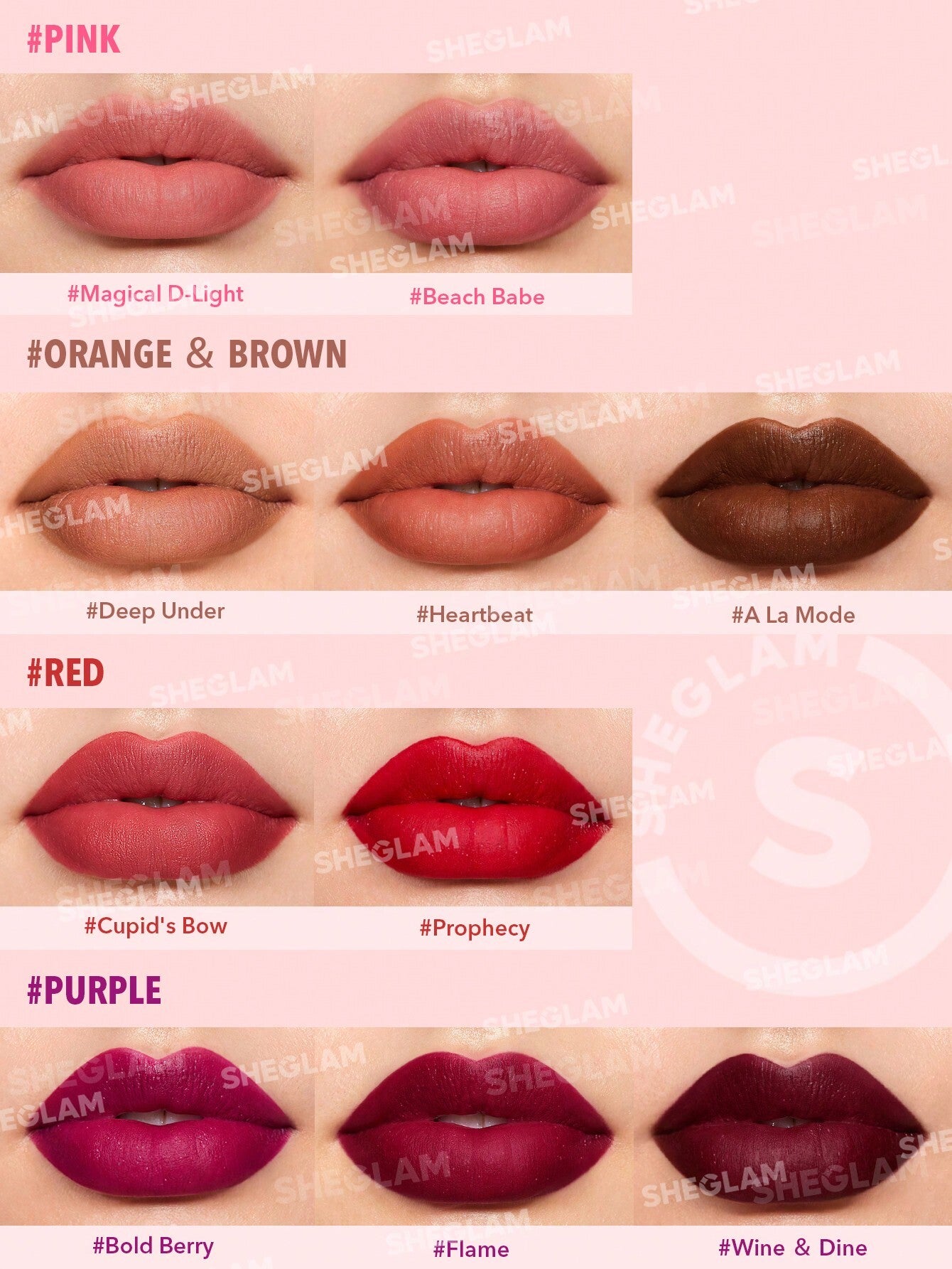 Sheglam Shimmer matte Lipstick