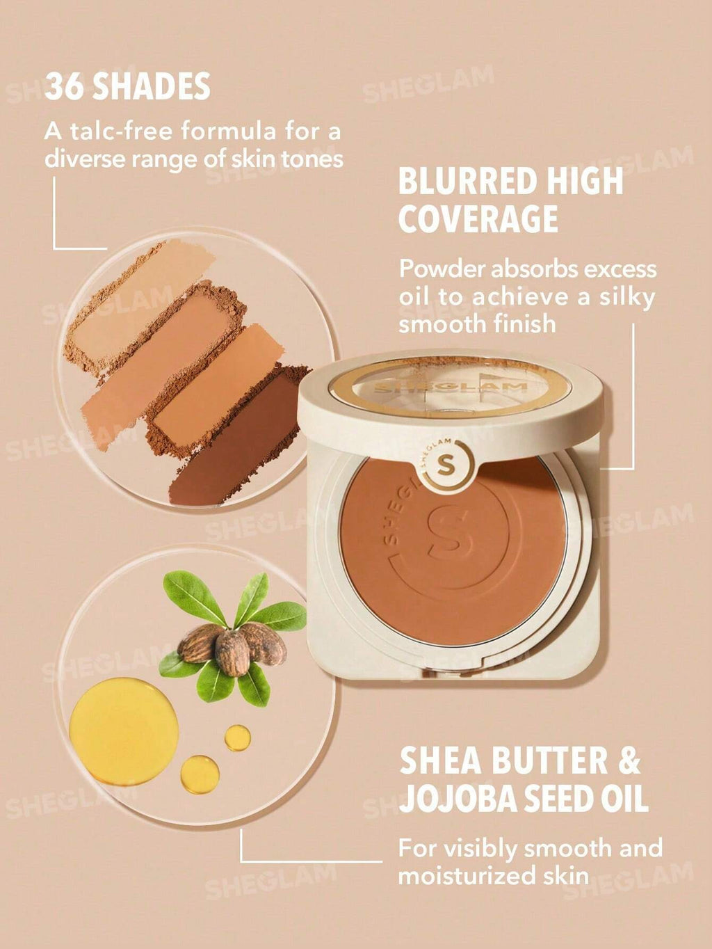 Sheglam Skin focus High Coverage Powder Foundation