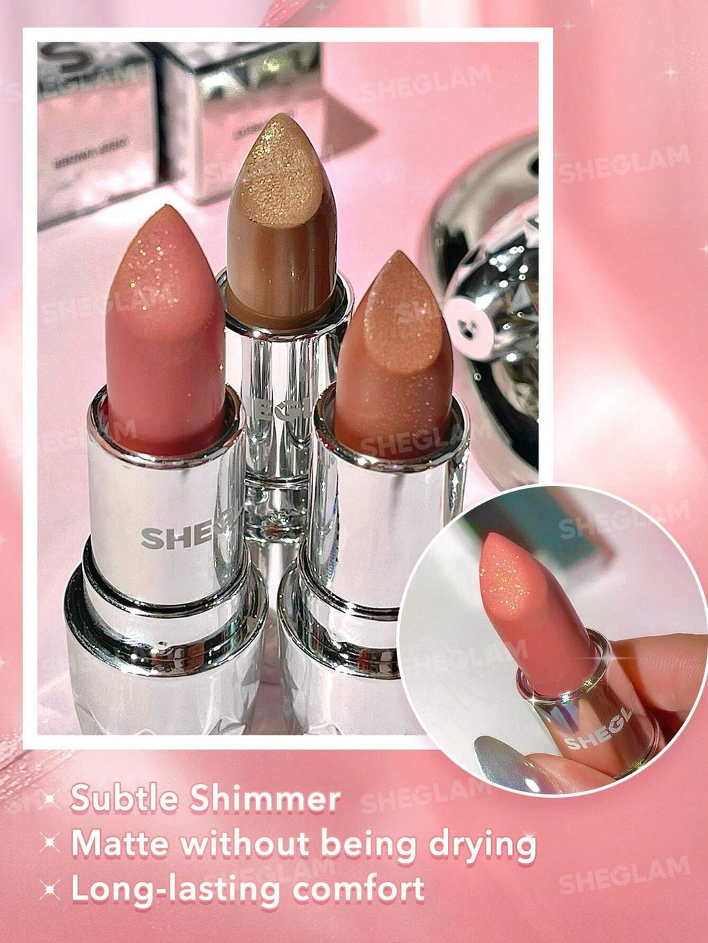 Sheglam Shimmer matte Lipstick