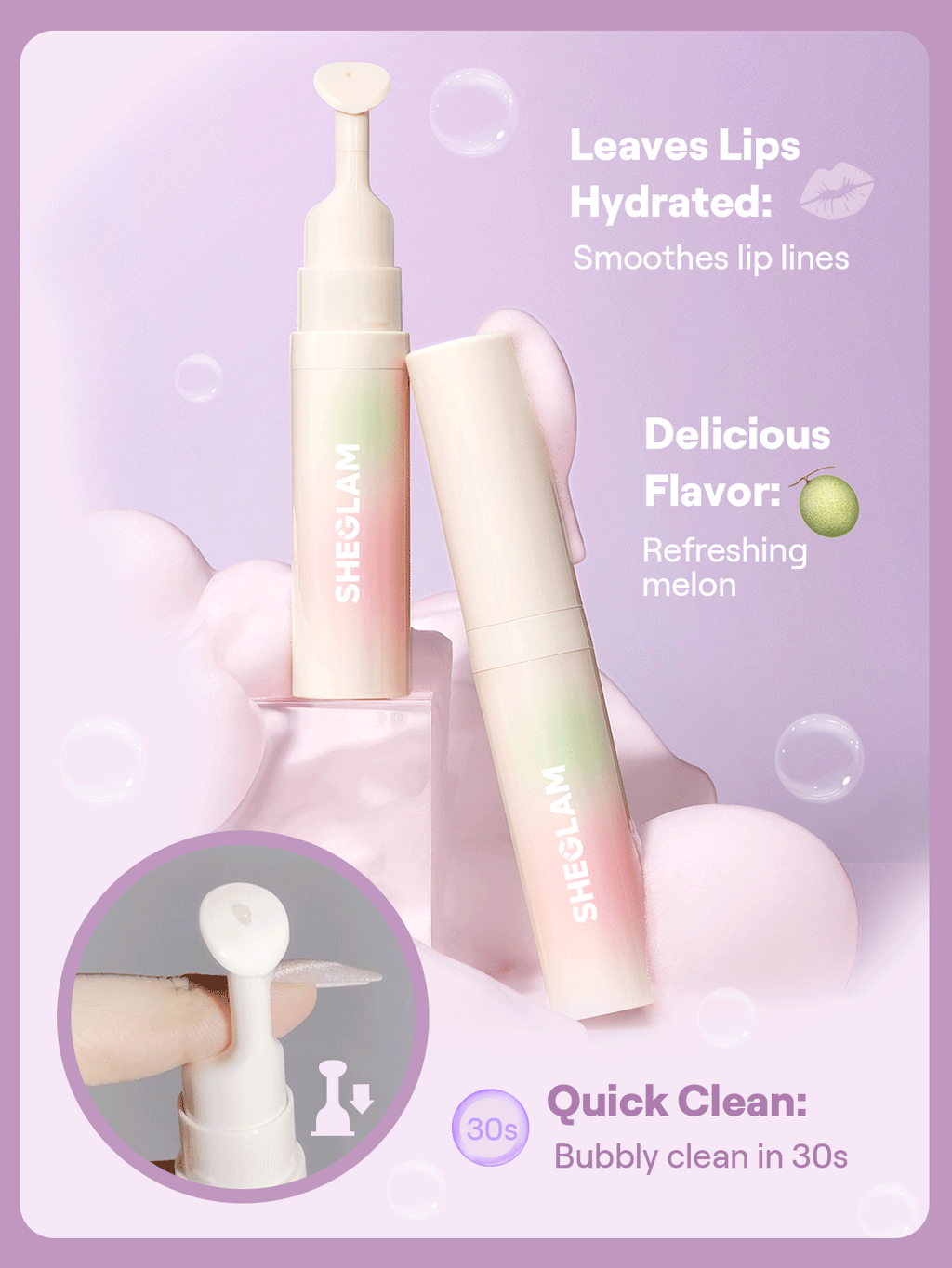 Sheglam bubble Lip Scrub