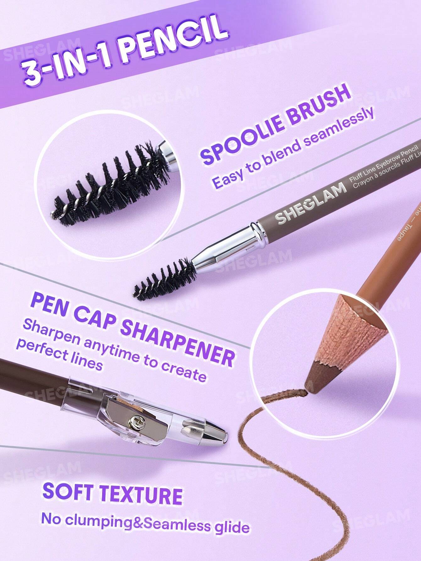 Fluff Line Eyebrow Pencil-Taupe