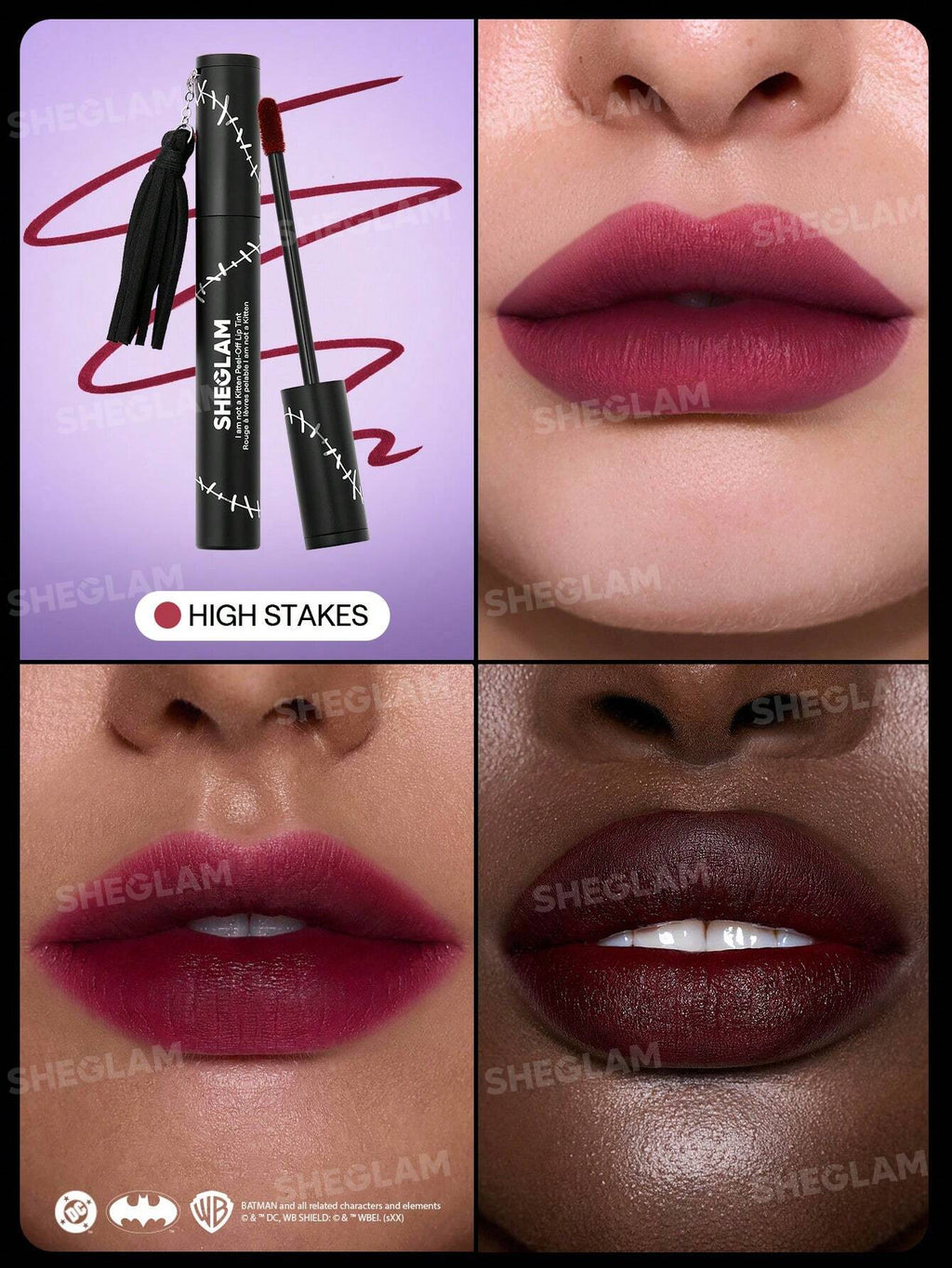 CATWOMAN™ | SHEGLAM I Am Not A Kitten Peel-Off Lip Tint-High Stakes