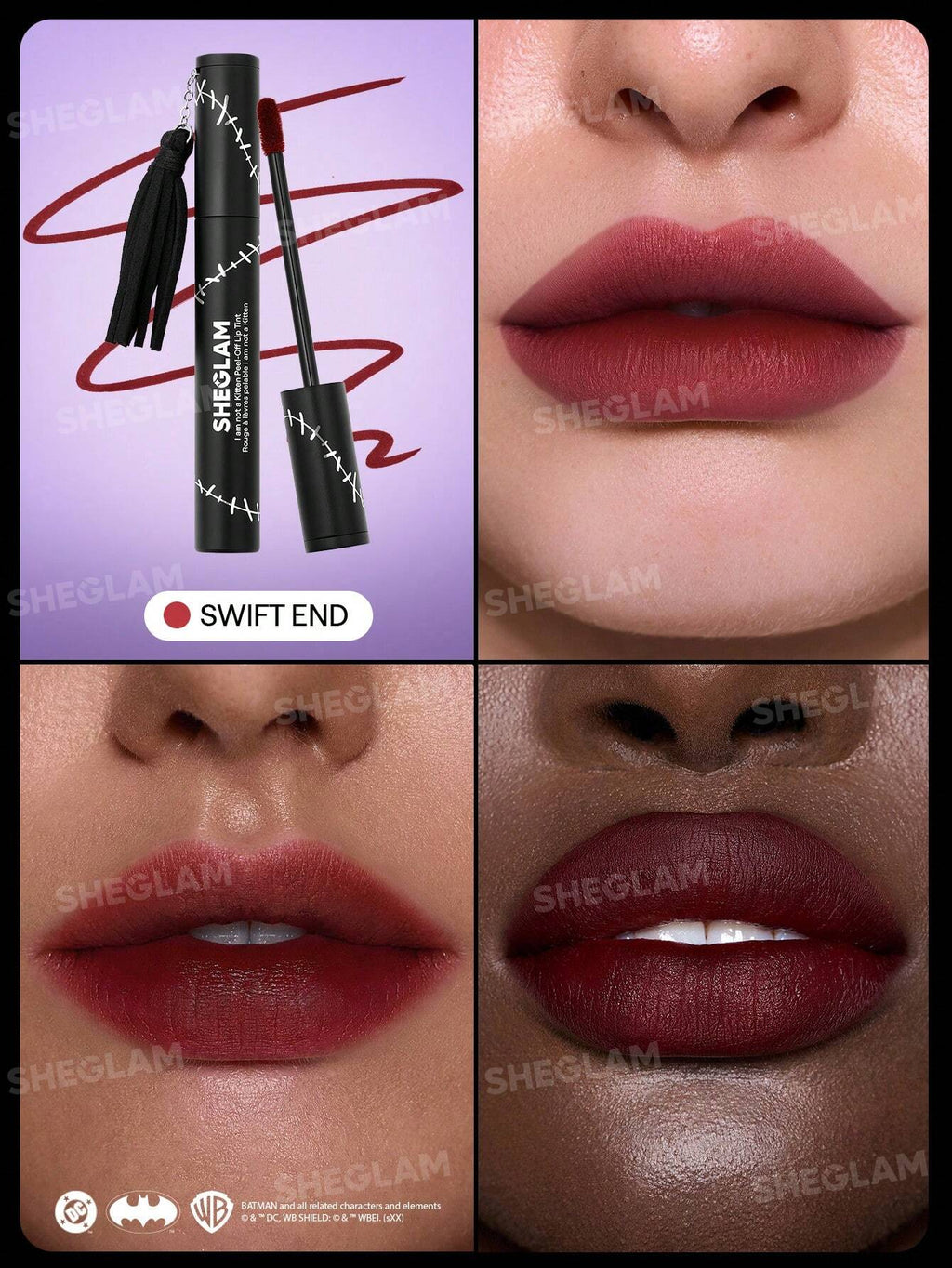 CATWOMAN™ | SHEGLAM I Am Not A Kitten Peel-Off Lip Tint-High Stakes