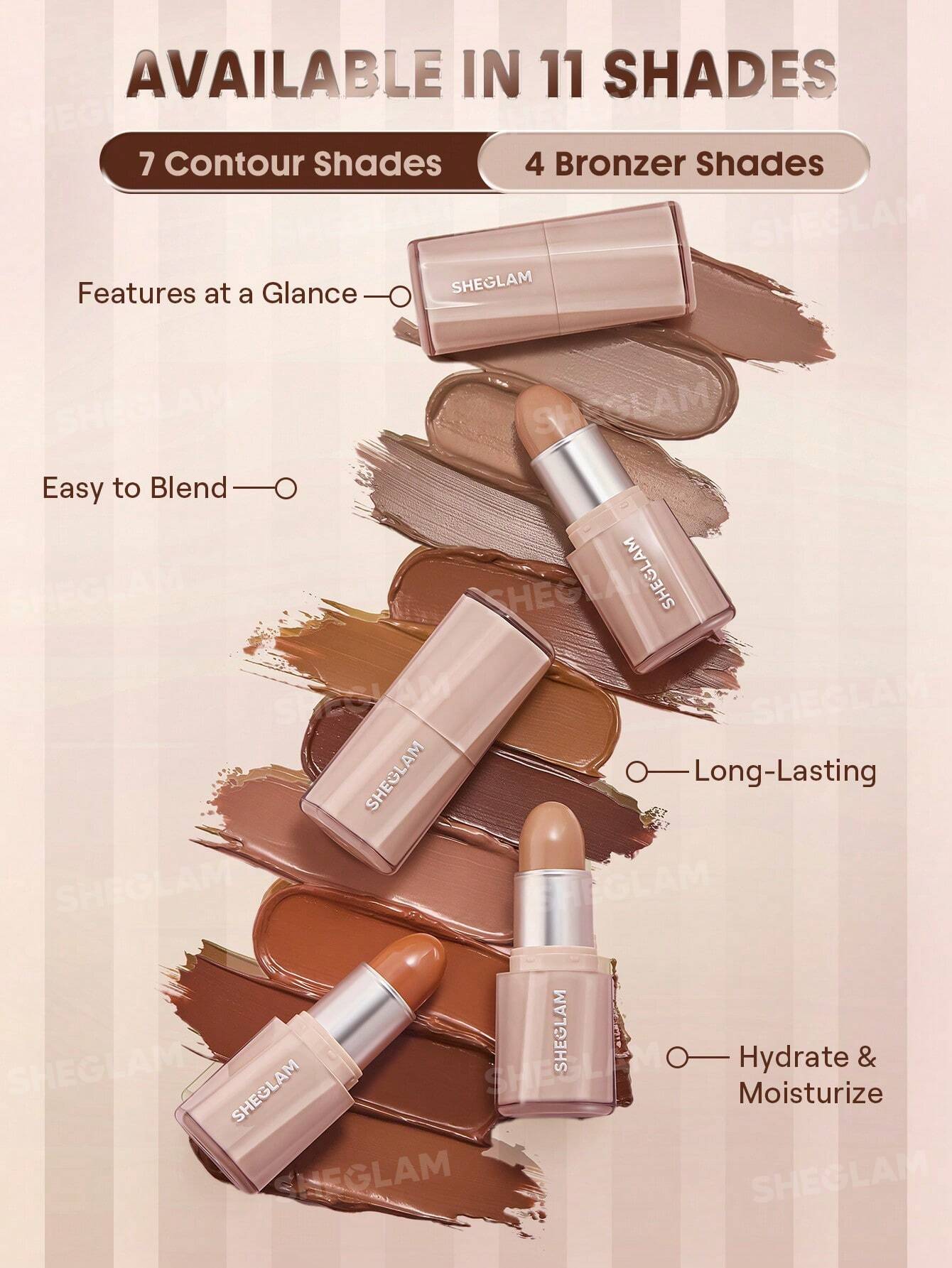 Sheglam Buttery Buff Contour & Bronzer Stick