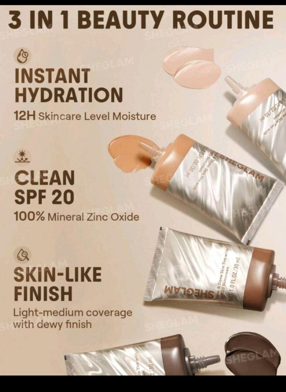Shegalm Dew & Done Skin Tint with SPF 20