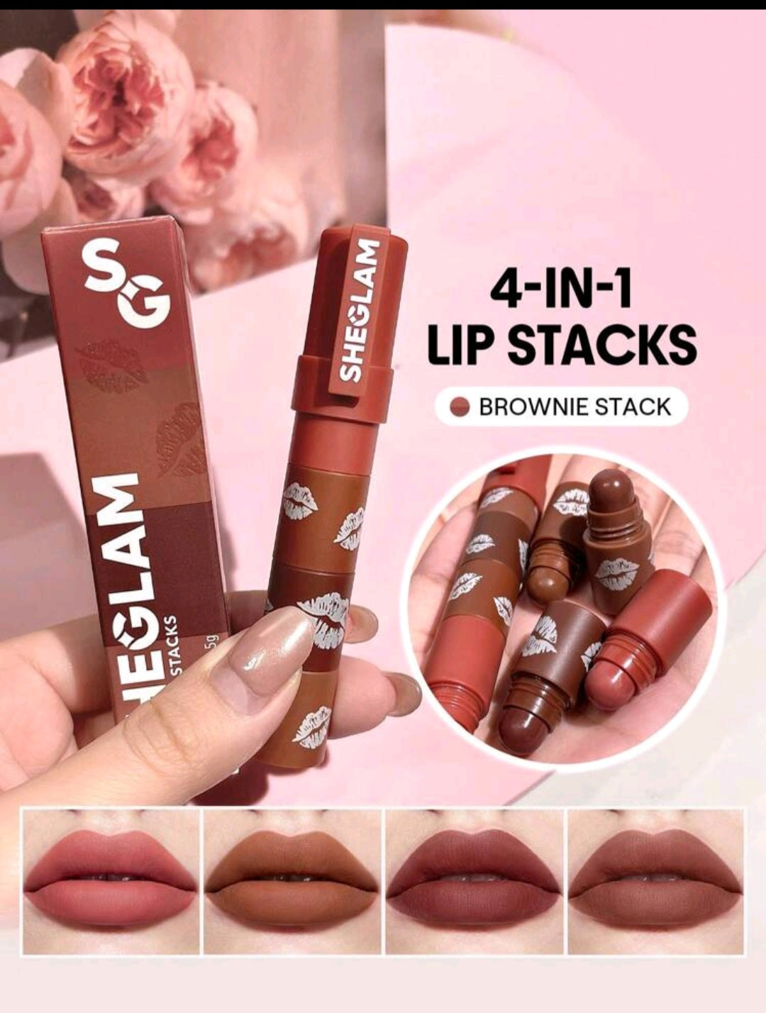 Sheglam 4 in 1 mini lip stacks