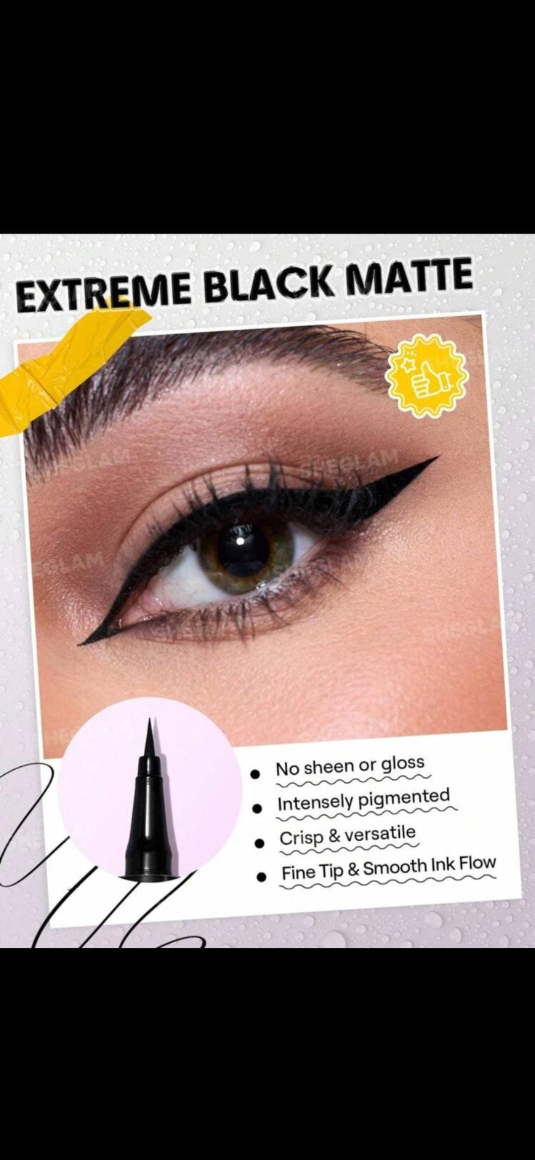 Sheglam 24hr Matte Black eyeliner