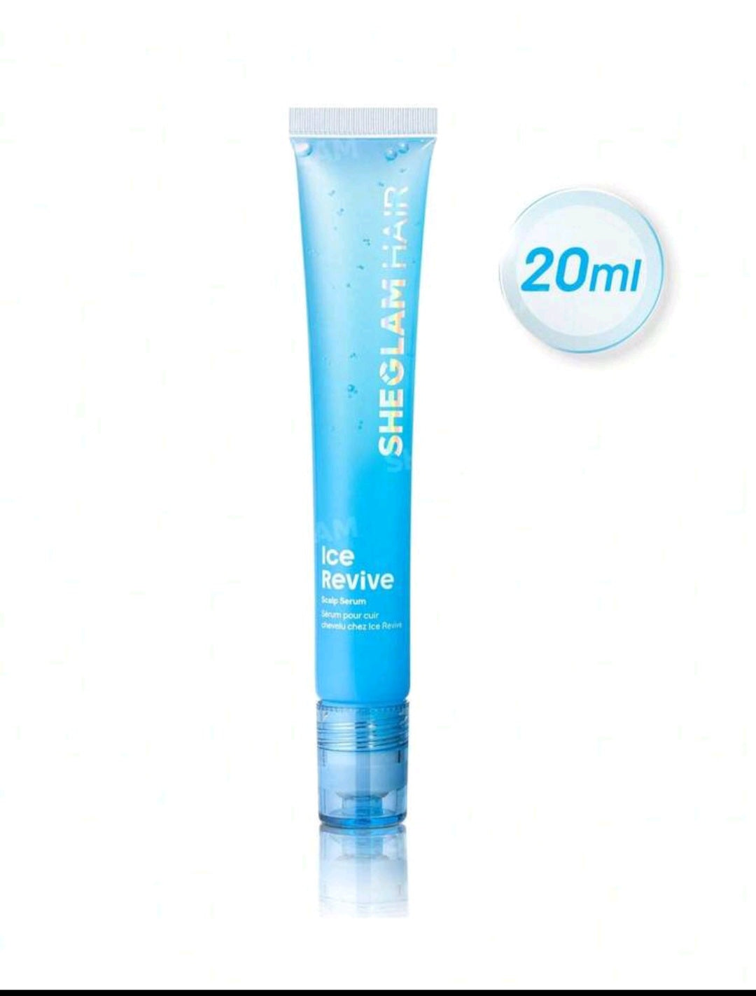 Sheglam Hair Ice Revive Scalp Serum,Cooling Alpine Water Roll, Hair Massage