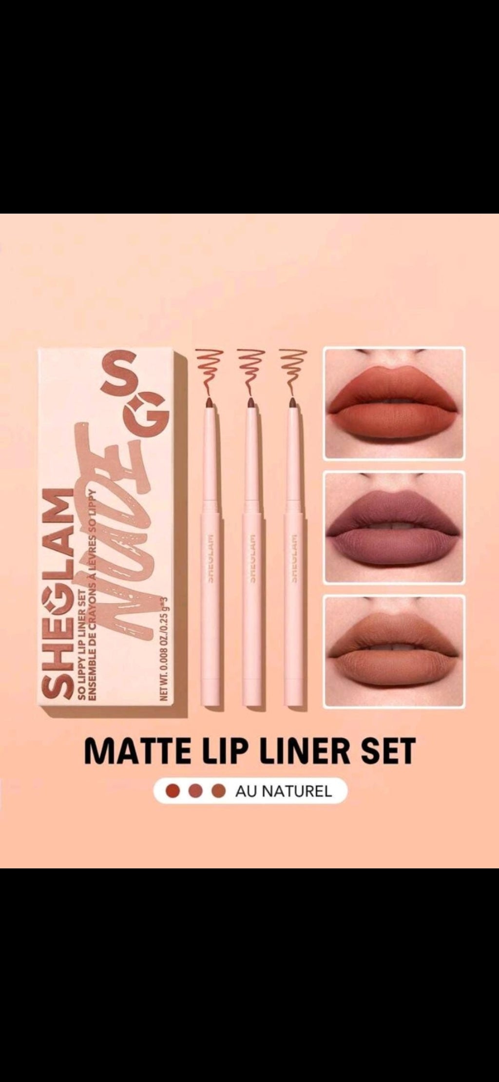 Sheglam Matte lip liner set