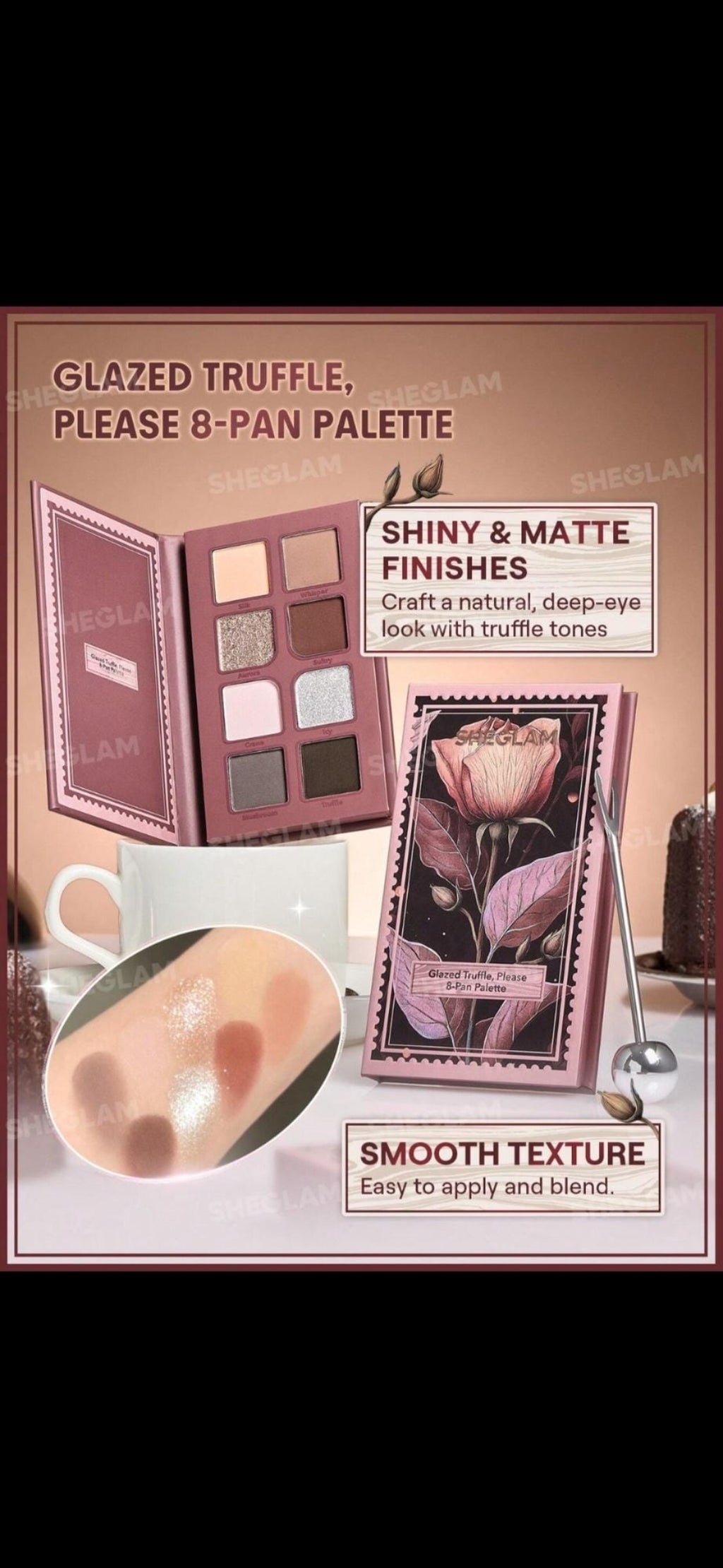 Sheglam Glazes Truffle 8 Pan Palette