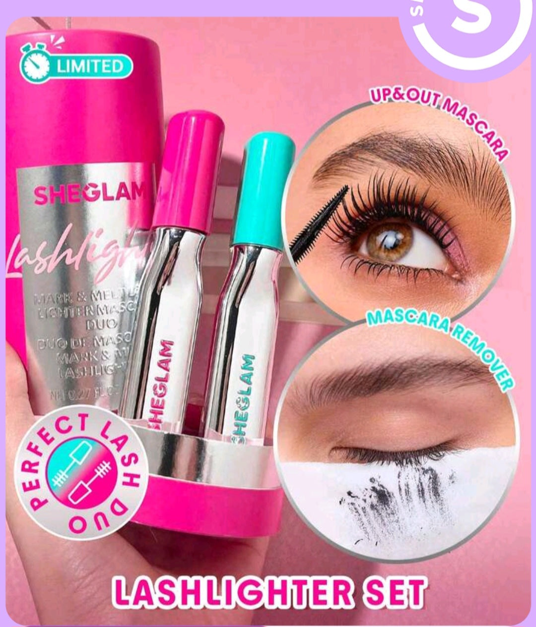 Sheglam Mark & Melt Lashlighter Mascara Duo