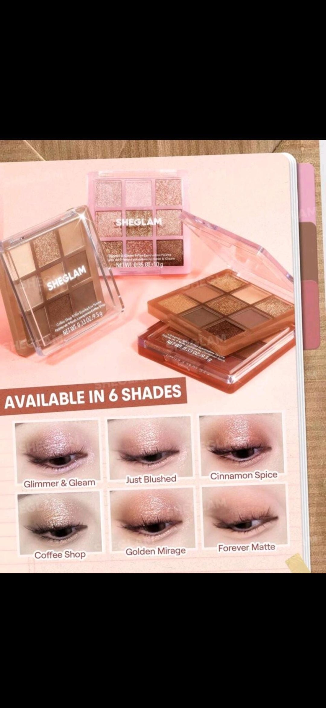 Sheglam 9 Pan Eyeshadow Palette