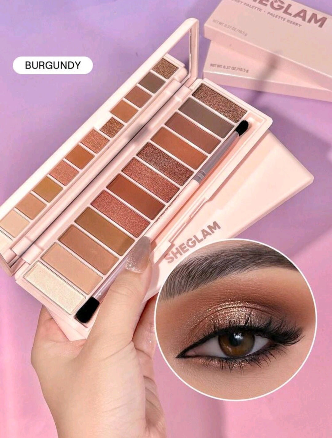 Sheglam Burgundy Eyeshadow Palette