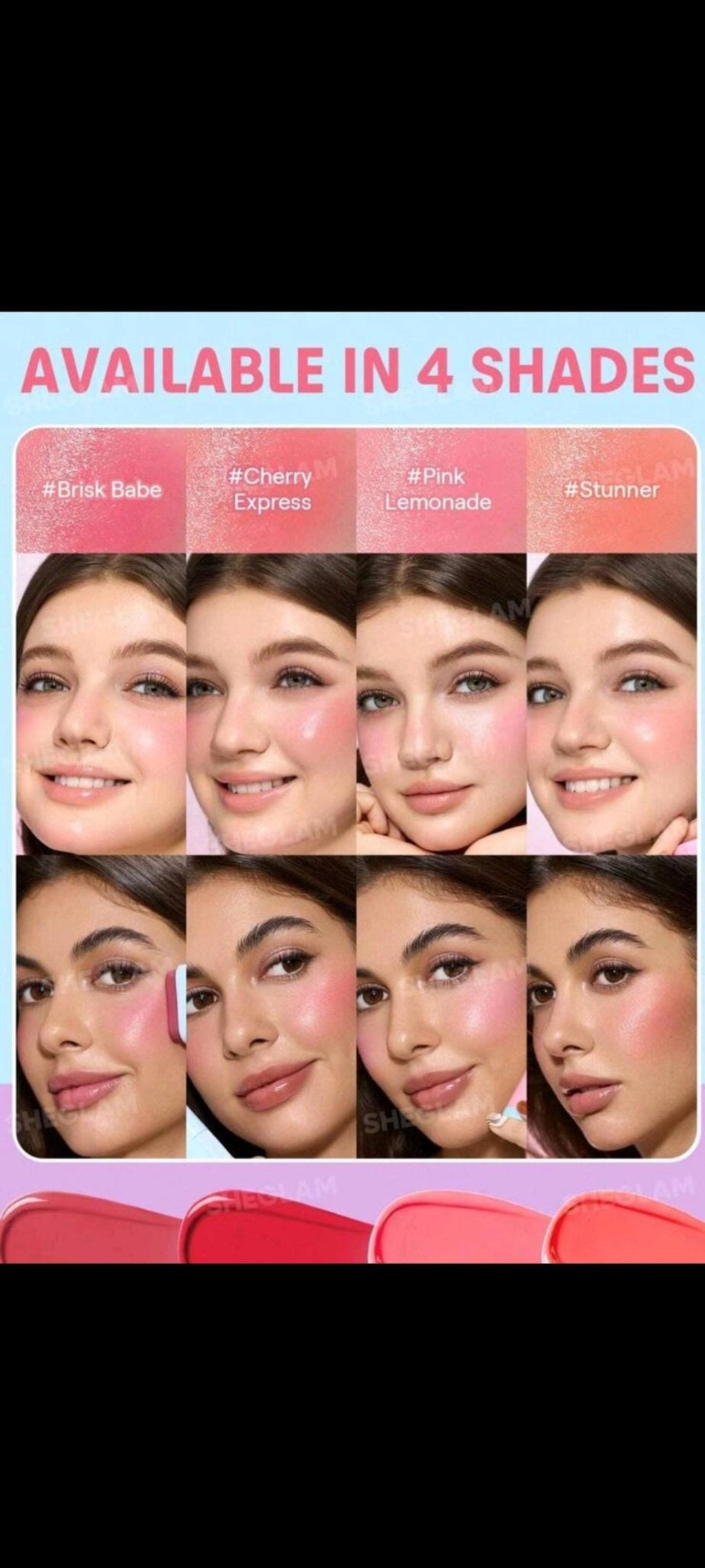 Sheglam glass glow blush stick
