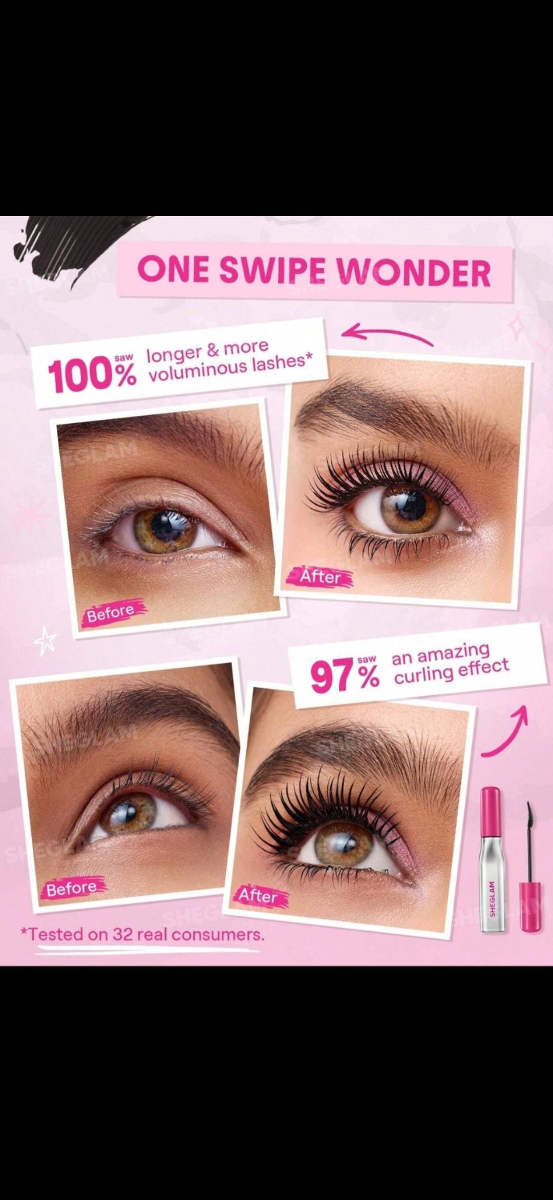 Sheglam Lashlighter Up and Out Mascara
