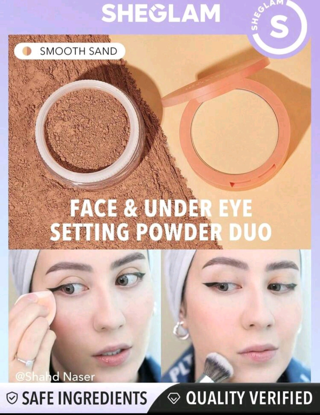 Sheglam Insta Ready Face & Under Eye Setting Powder Duo