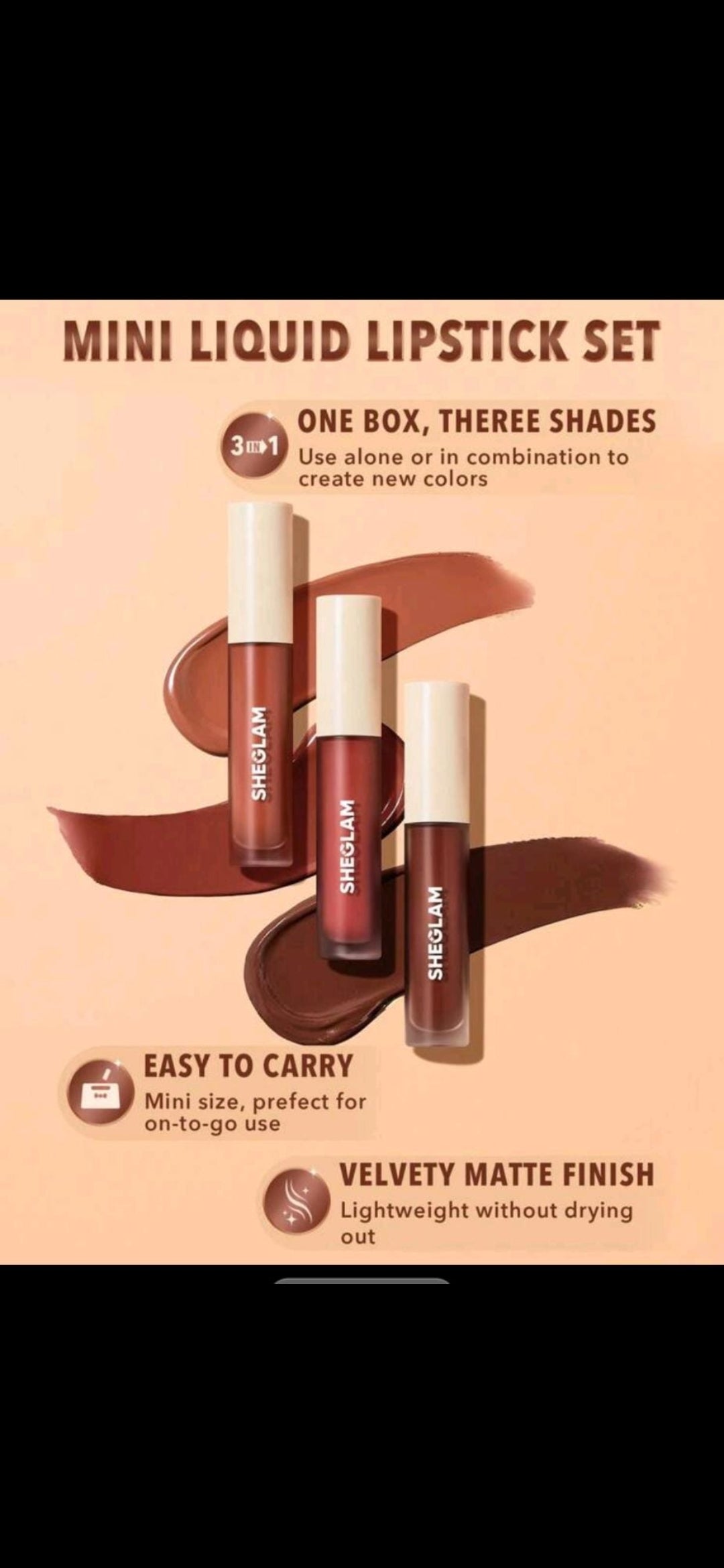 Sheglam Mini liquid lip set