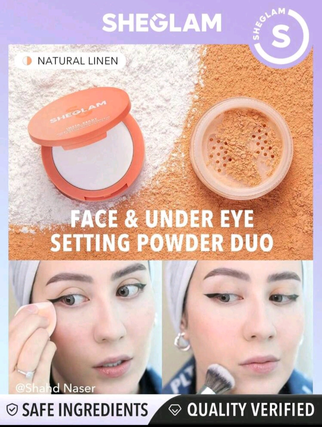 Sheglam Insta Ready Face & Under Eye Setting Powder Duo