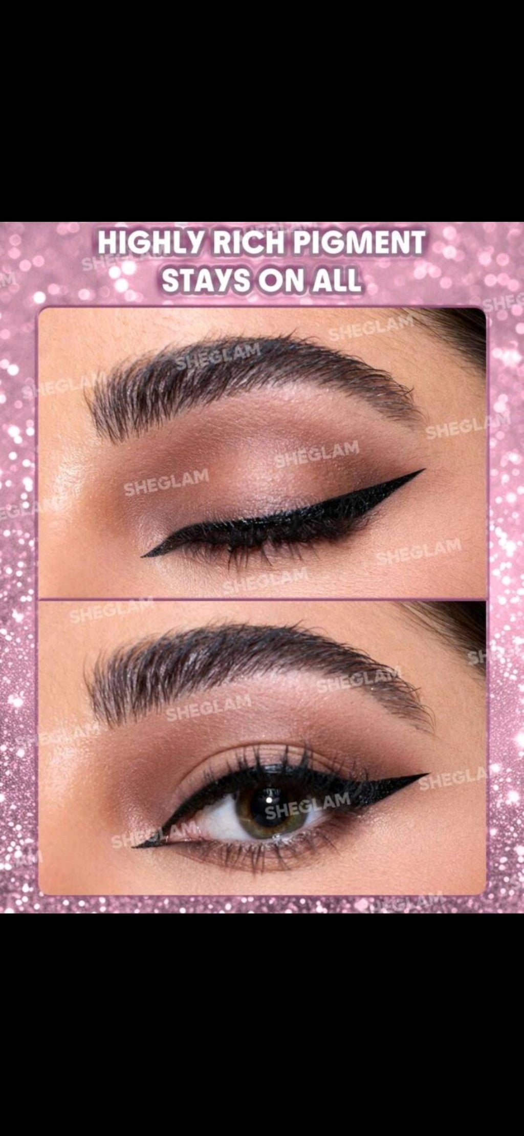 Sheglam Rosé line and define eyeliner