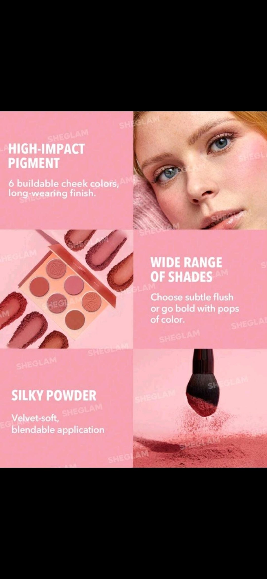 Sheglam Floral Blush Flush Palette