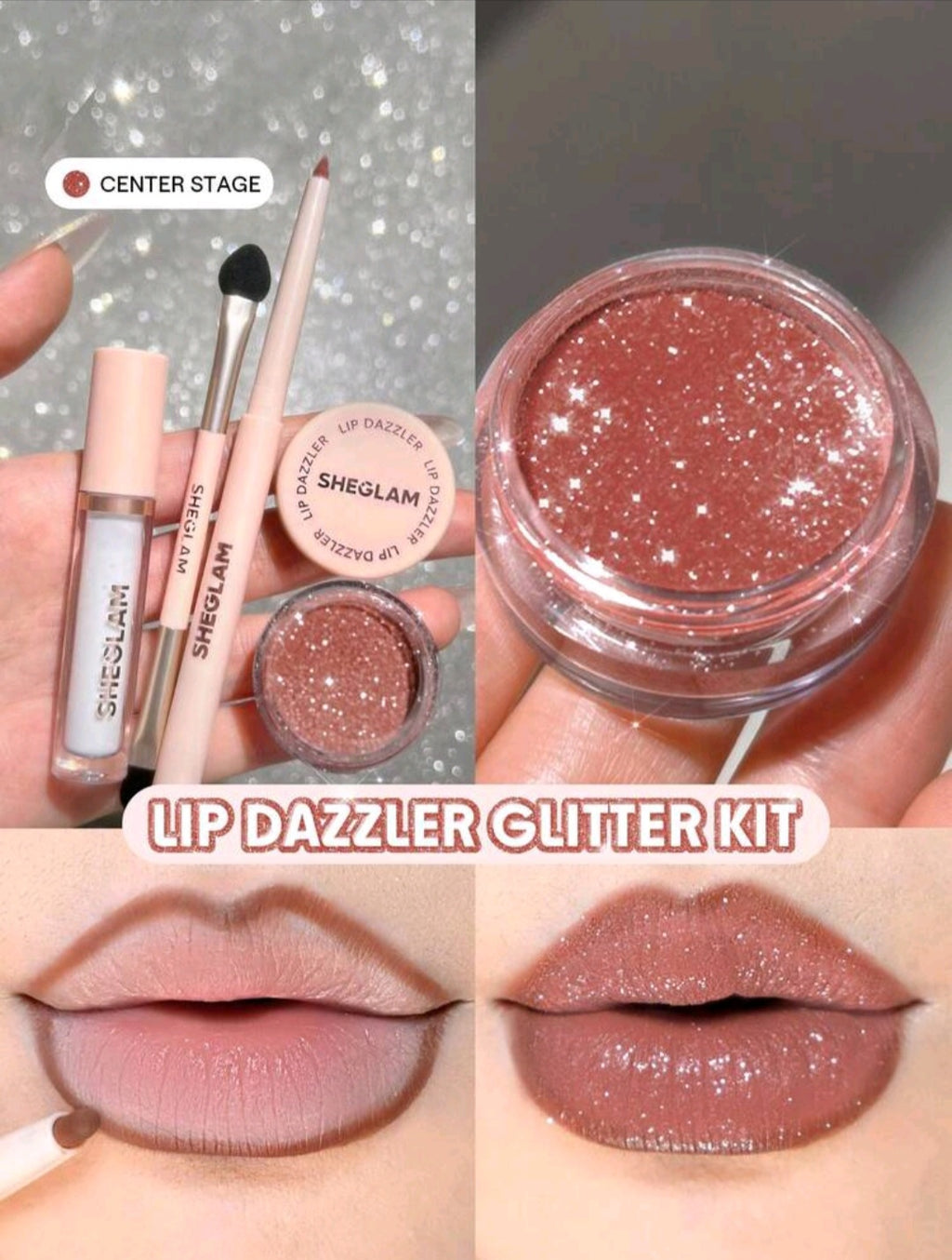 Sheglam Lip Dazzler Glitter Kit