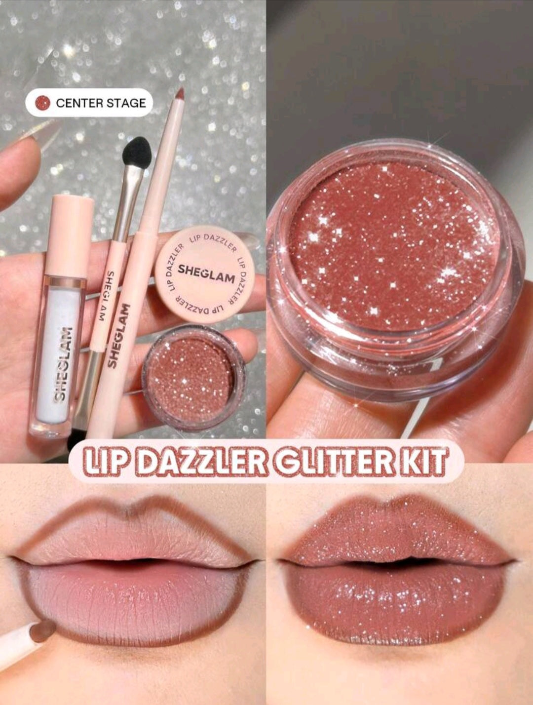 Sheglam Lip Dazzler Glitter Kit