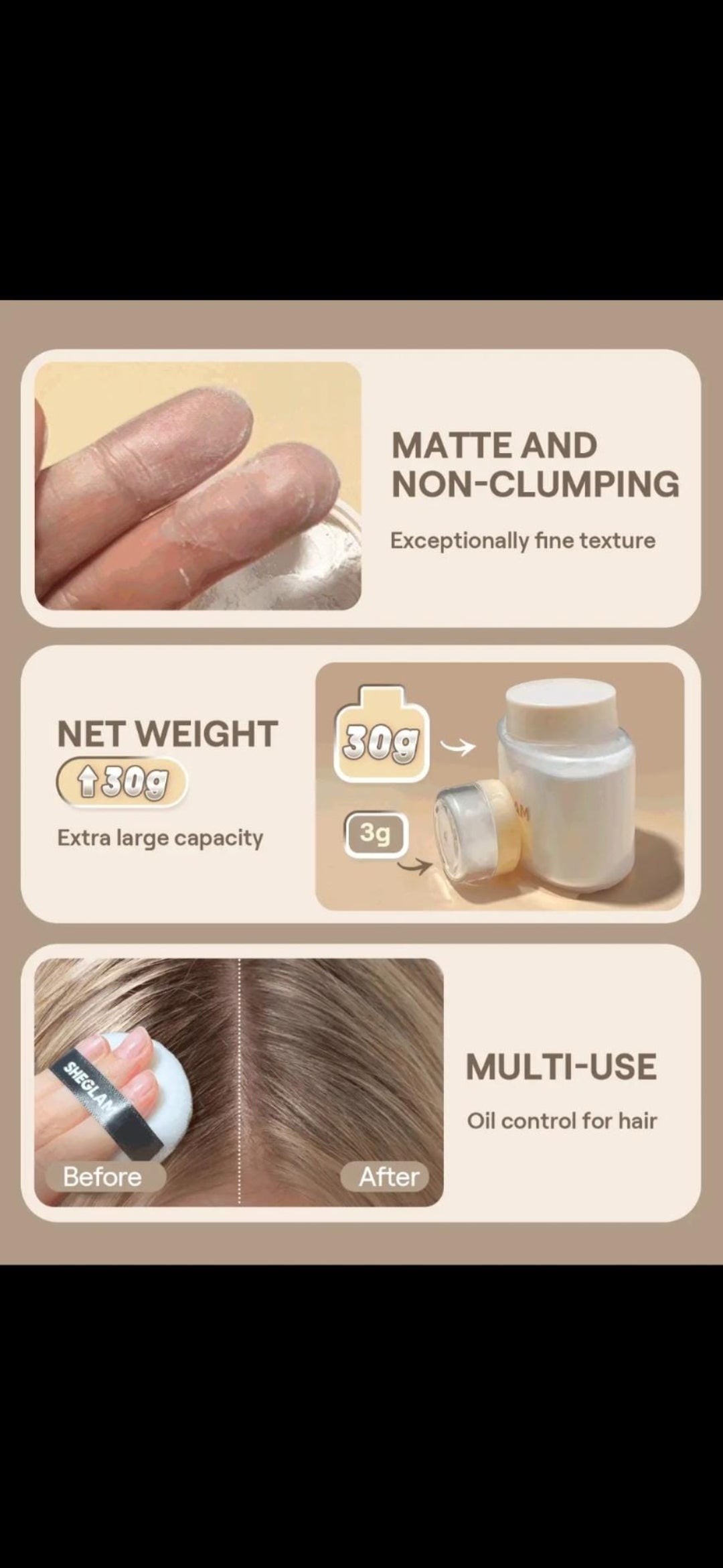 Sheglam Blur In A Bottle Loose setting Powder