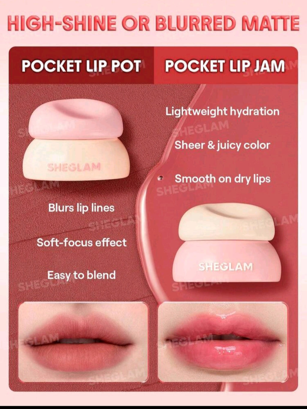 Sheglam Bounce Putty Pocket Lip Pot