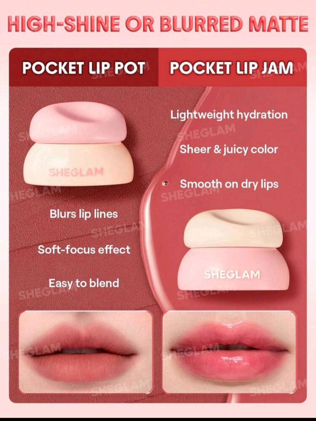 Sheglam Bounce Putty Pocket Lip Pot