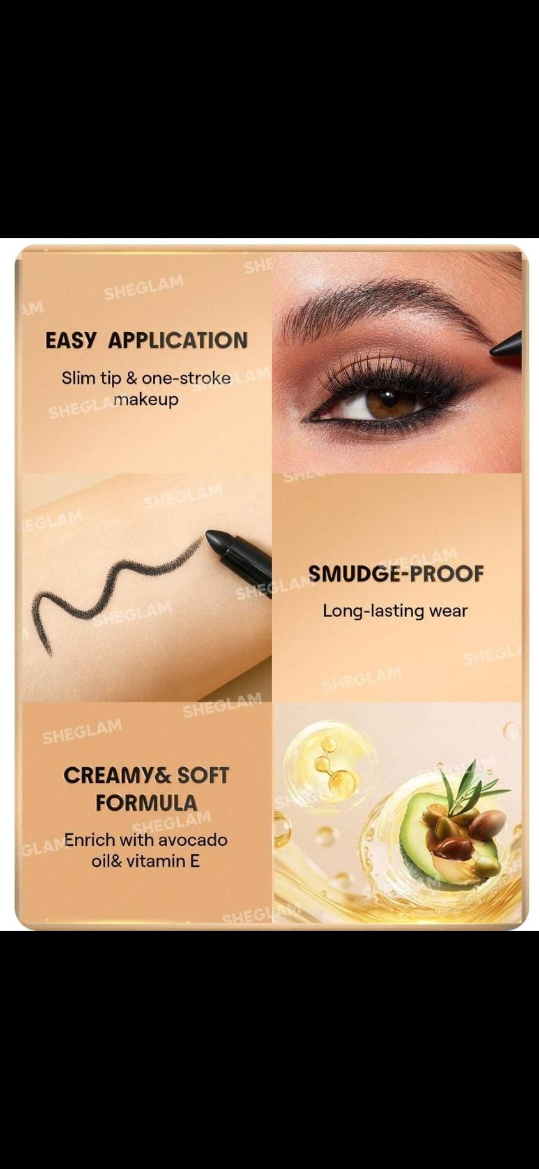 Sheglam cream eyeliner pencil