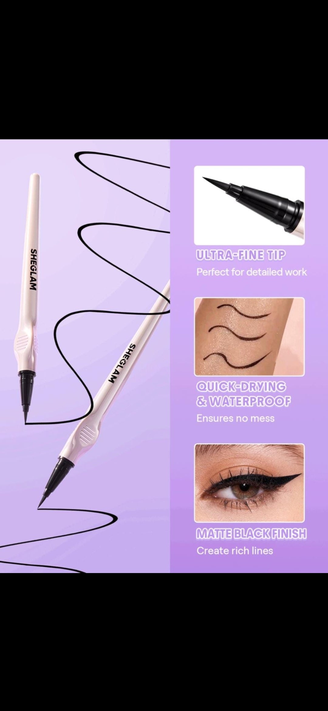Sheglam Glide control liquid eyeliner