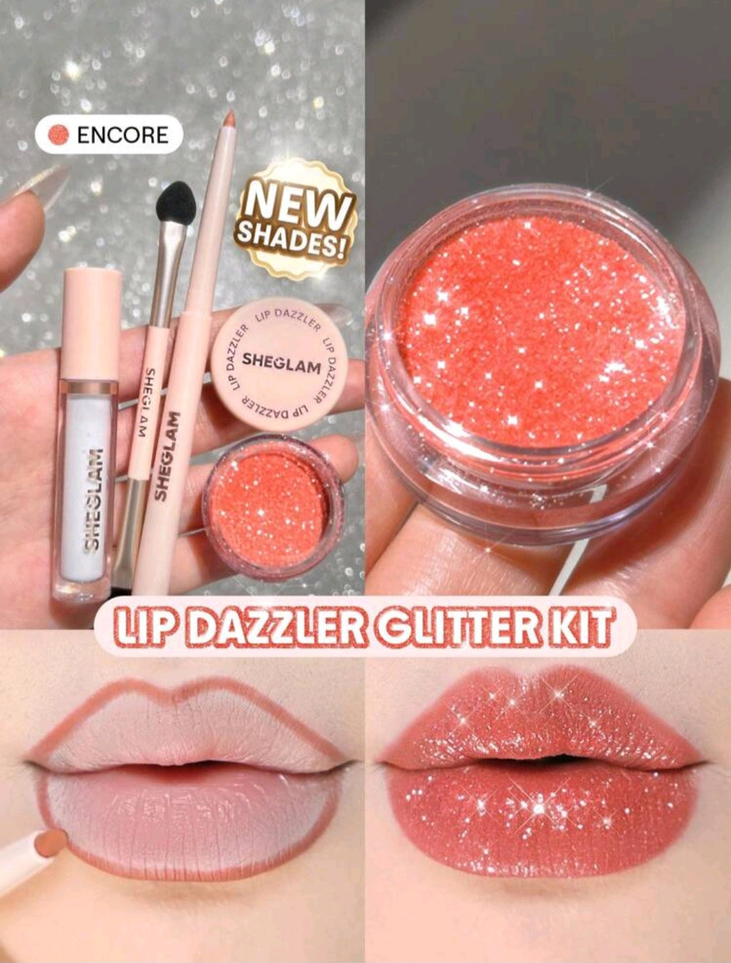 Sheglam Lip Dazzler Glitter Kit