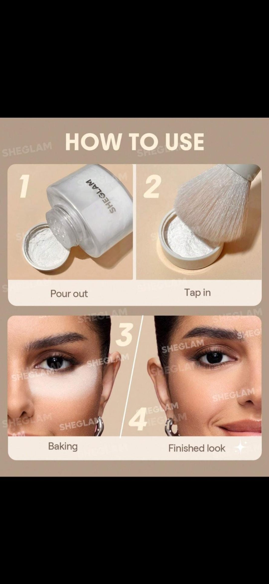 Sheglam Blur In A Bottle Loose setting Powder