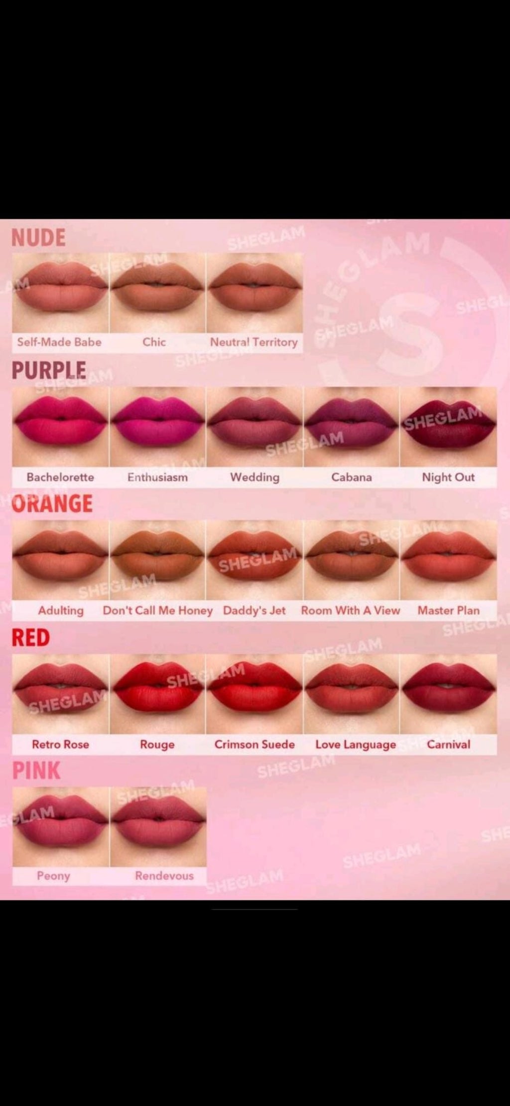 Sheglam Matte Velvet Lipstick