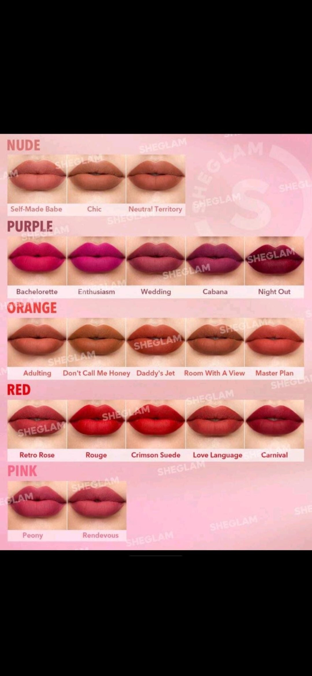 Sheglam Matte Velvet Lipstick
