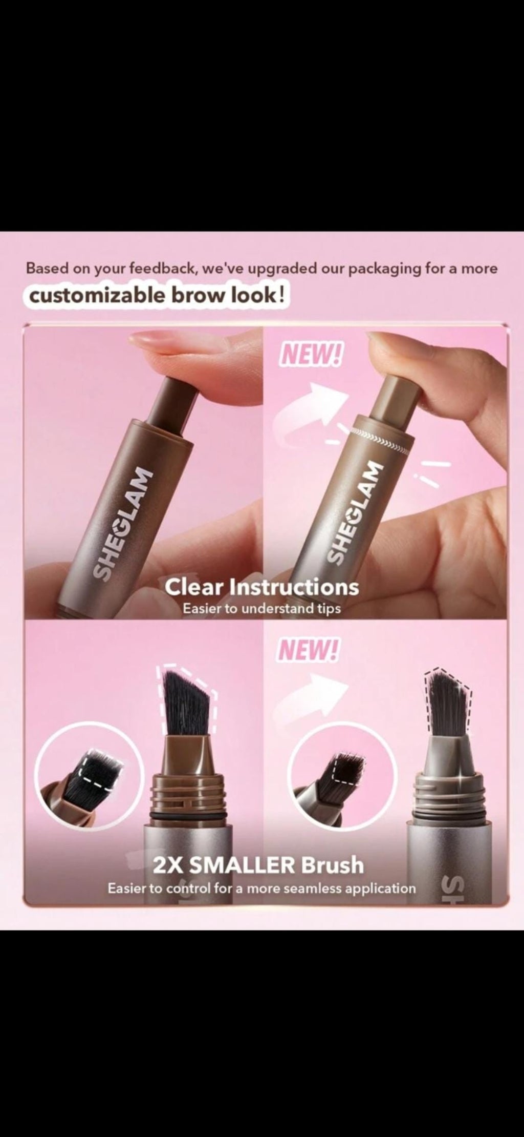 Sheglam Brow Fection Angled Brush & Dip