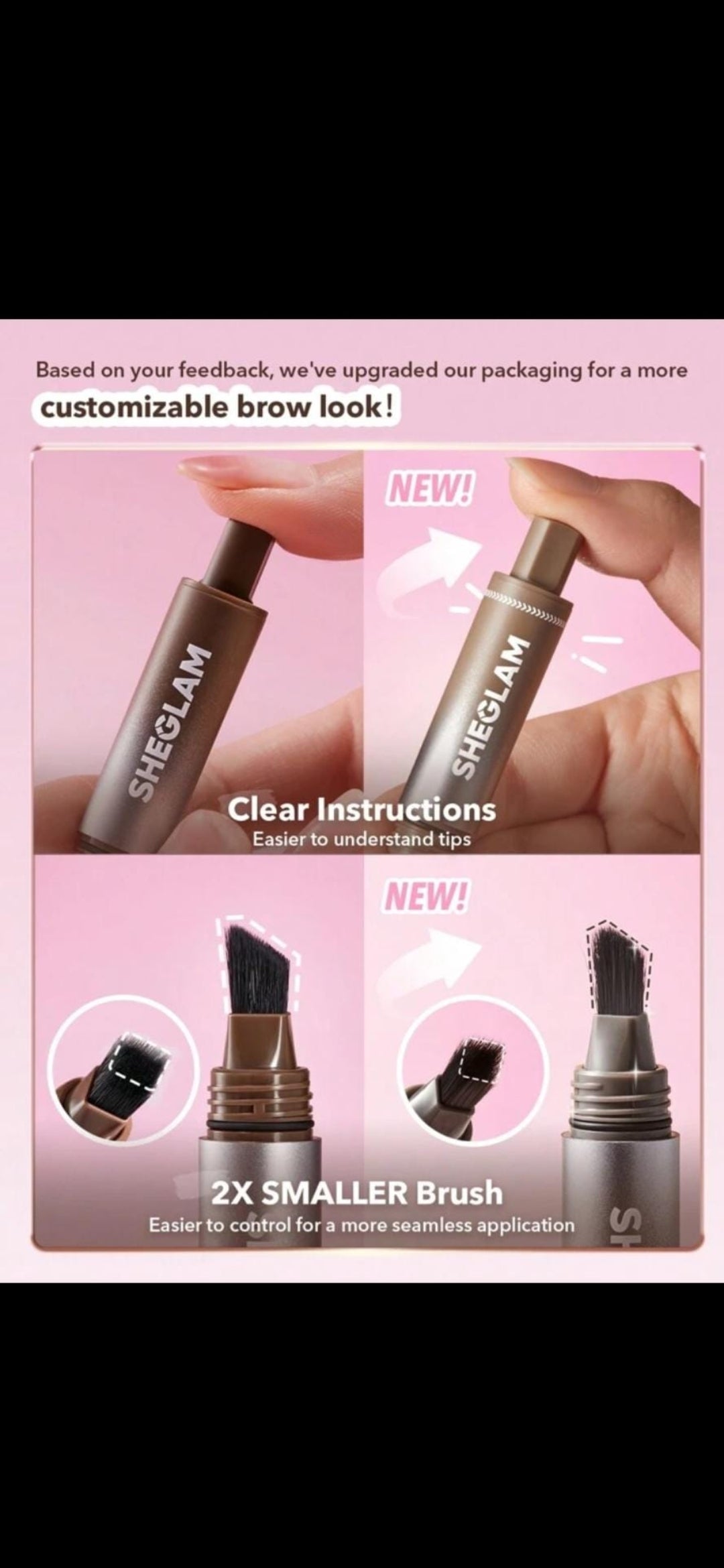 Sheglam Brow Fection Angled Brush & Dip