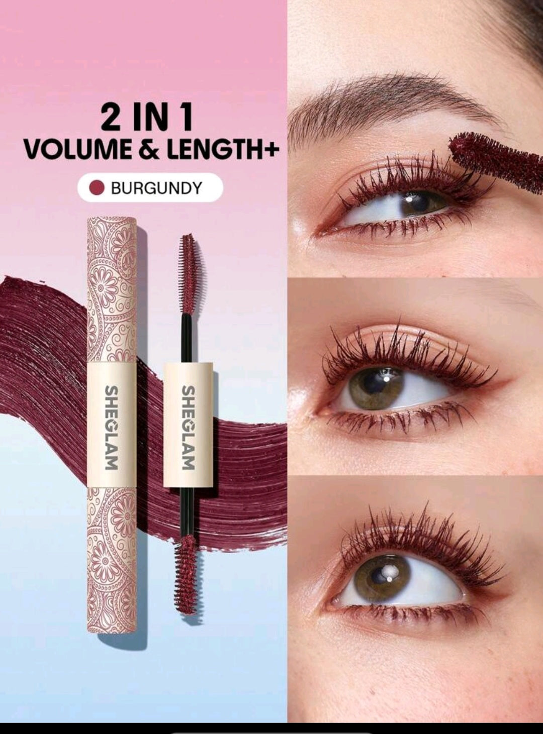 Sheglam 2 in 1 colored mascara