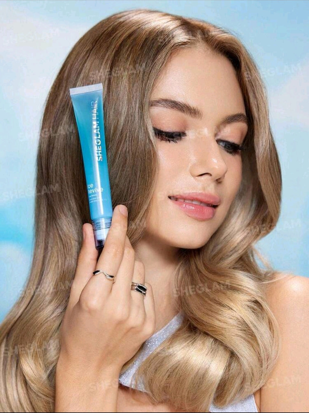 Sheglam Hair Ice Revive Scalp Serum,Cooling Alpine Water Roll, Hair Massage