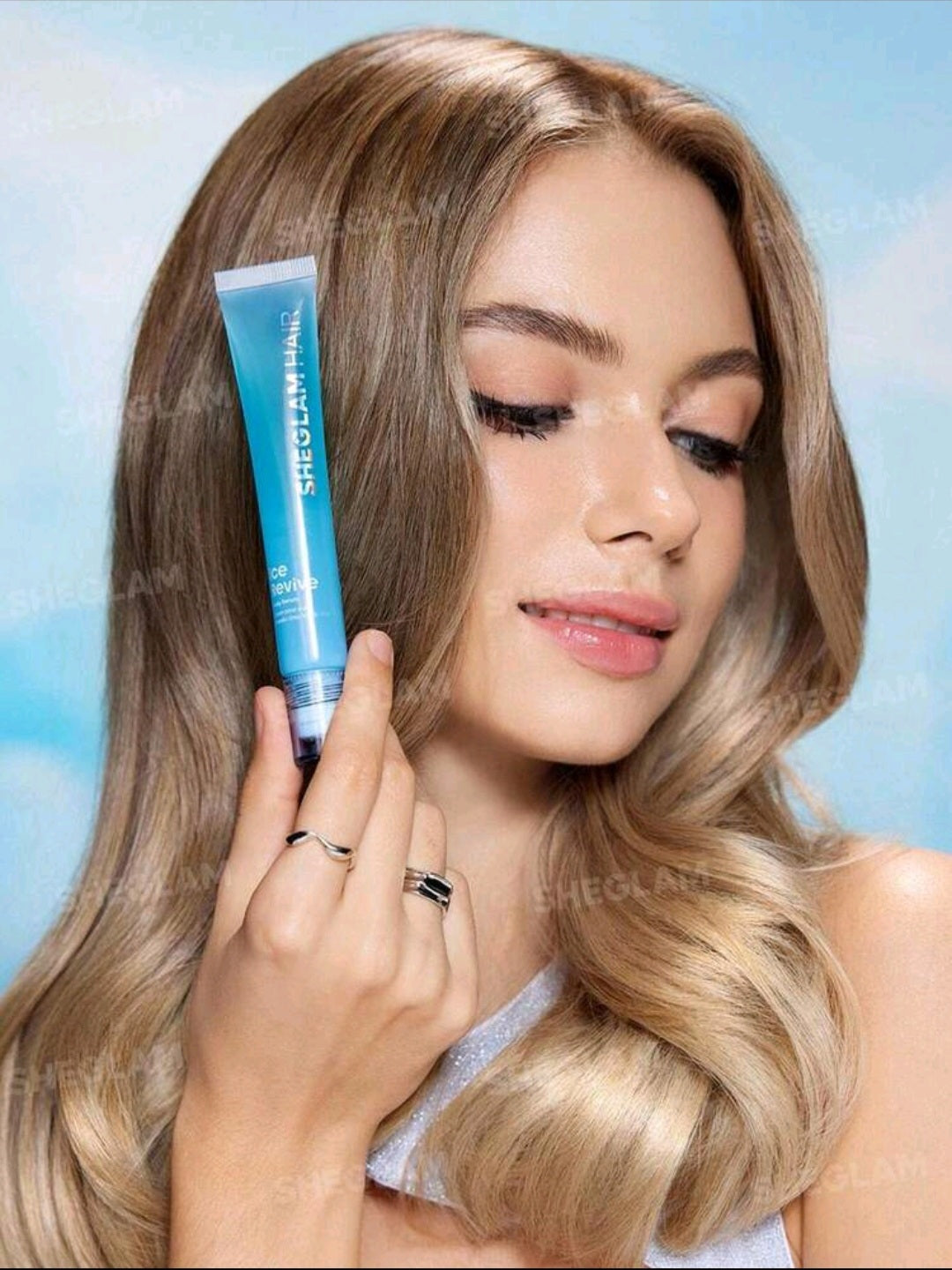 Sheglam Hair Ice Revive Scalp Serum,Cooling Alpine Water Roll, Hair Massage