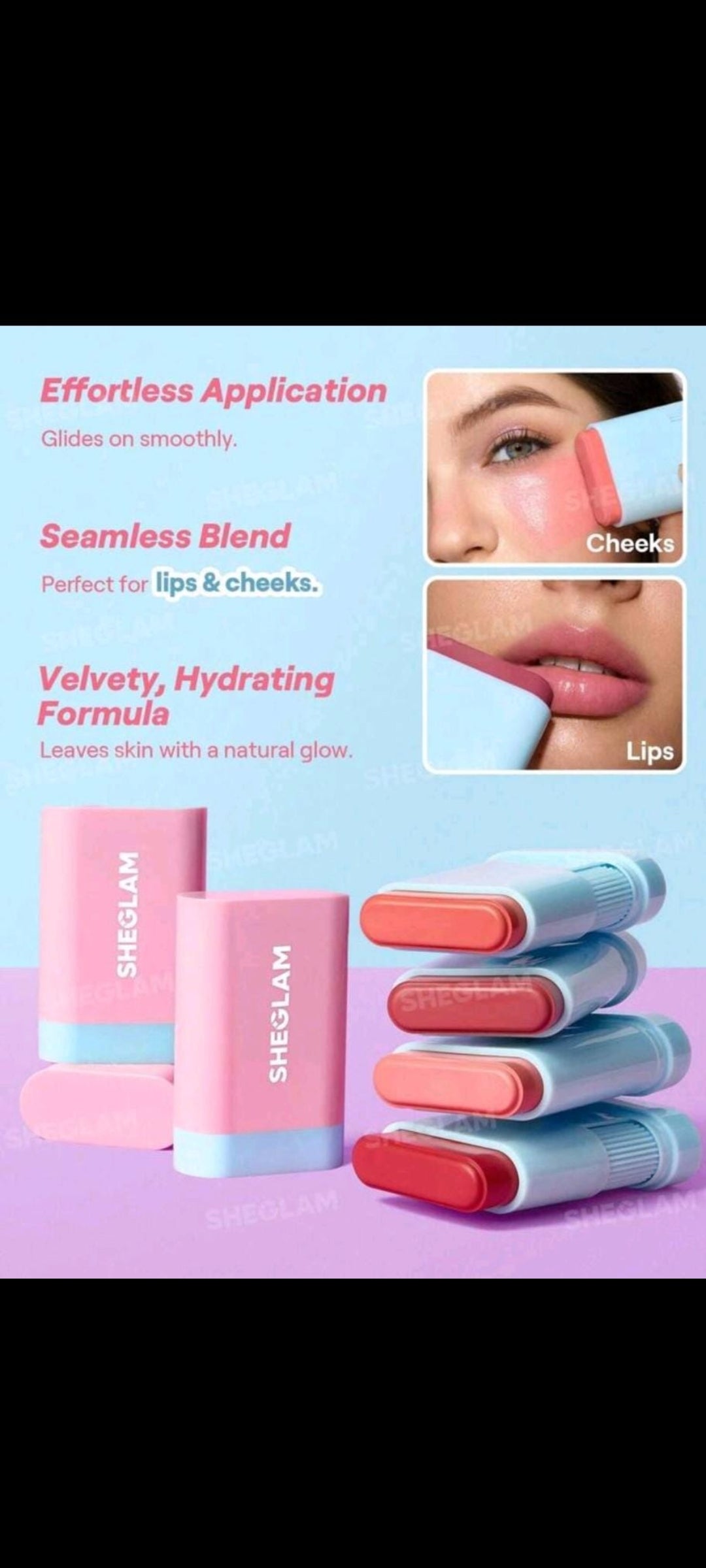 Sheglam glass glow blush stick