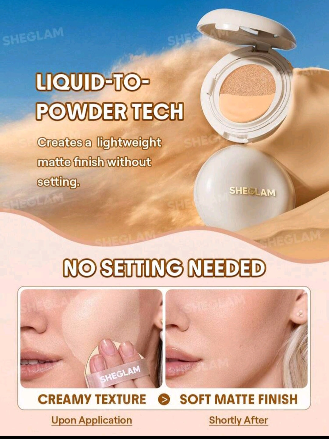 Sheglam Lock & Go Long Lasting Cushion Foundation