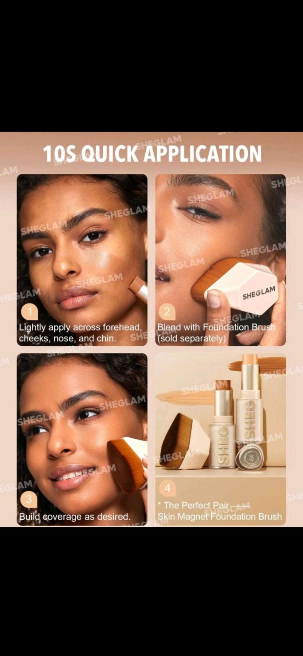 Sheglam Magnetic High Coverage Stick Foundation