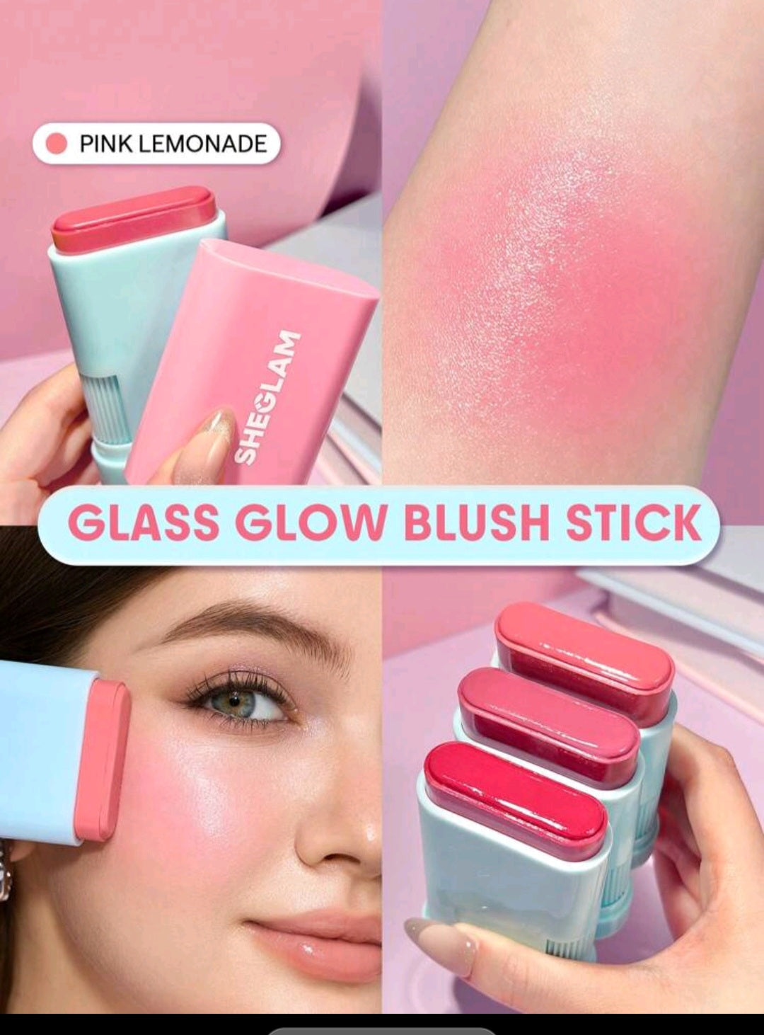 Sheglam glass glow blush stick