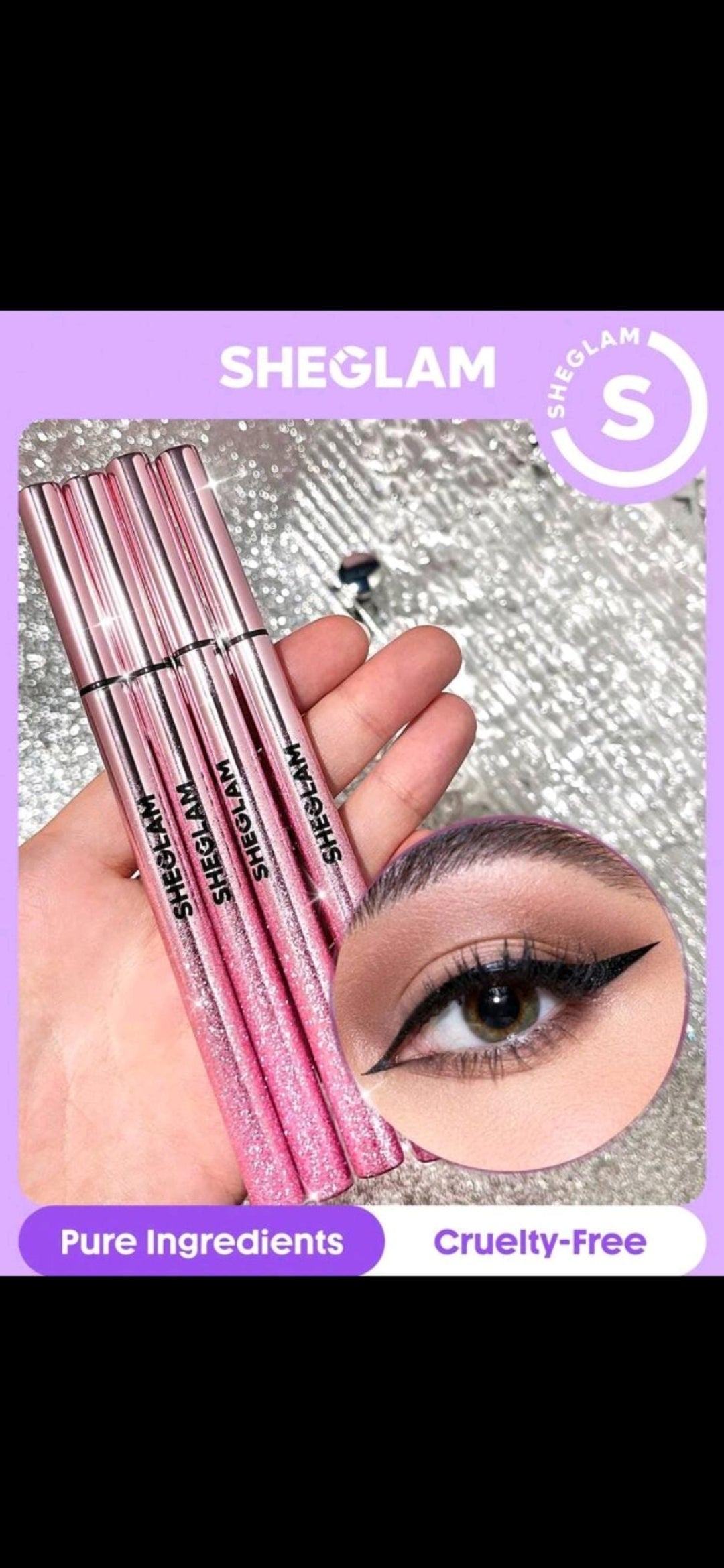 Sheglam Rosé line and define eyeliner