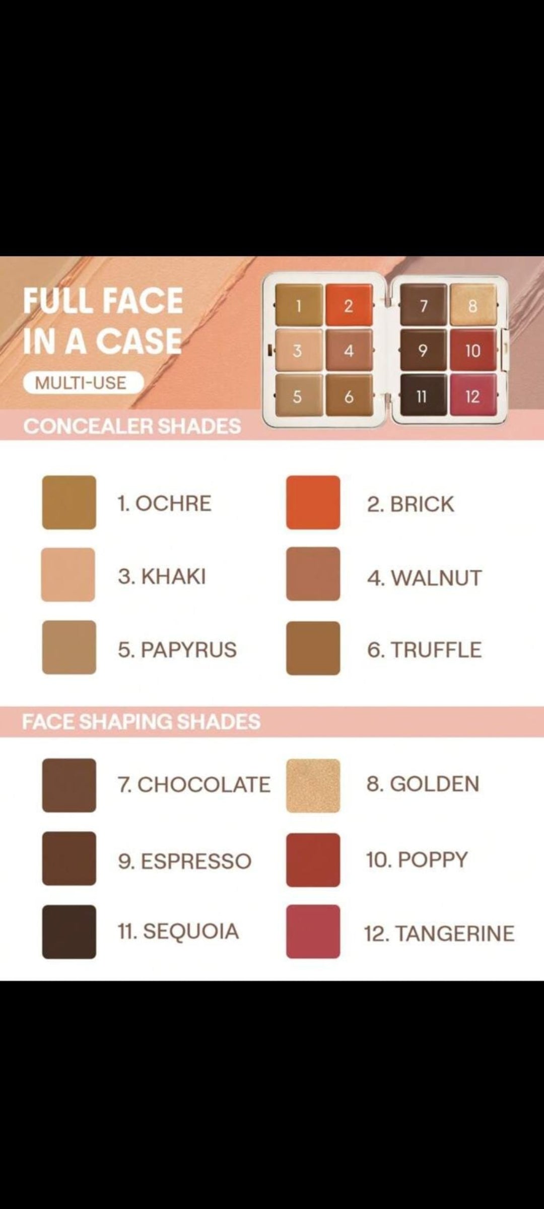 Sheglam Face palette mocha sculpt