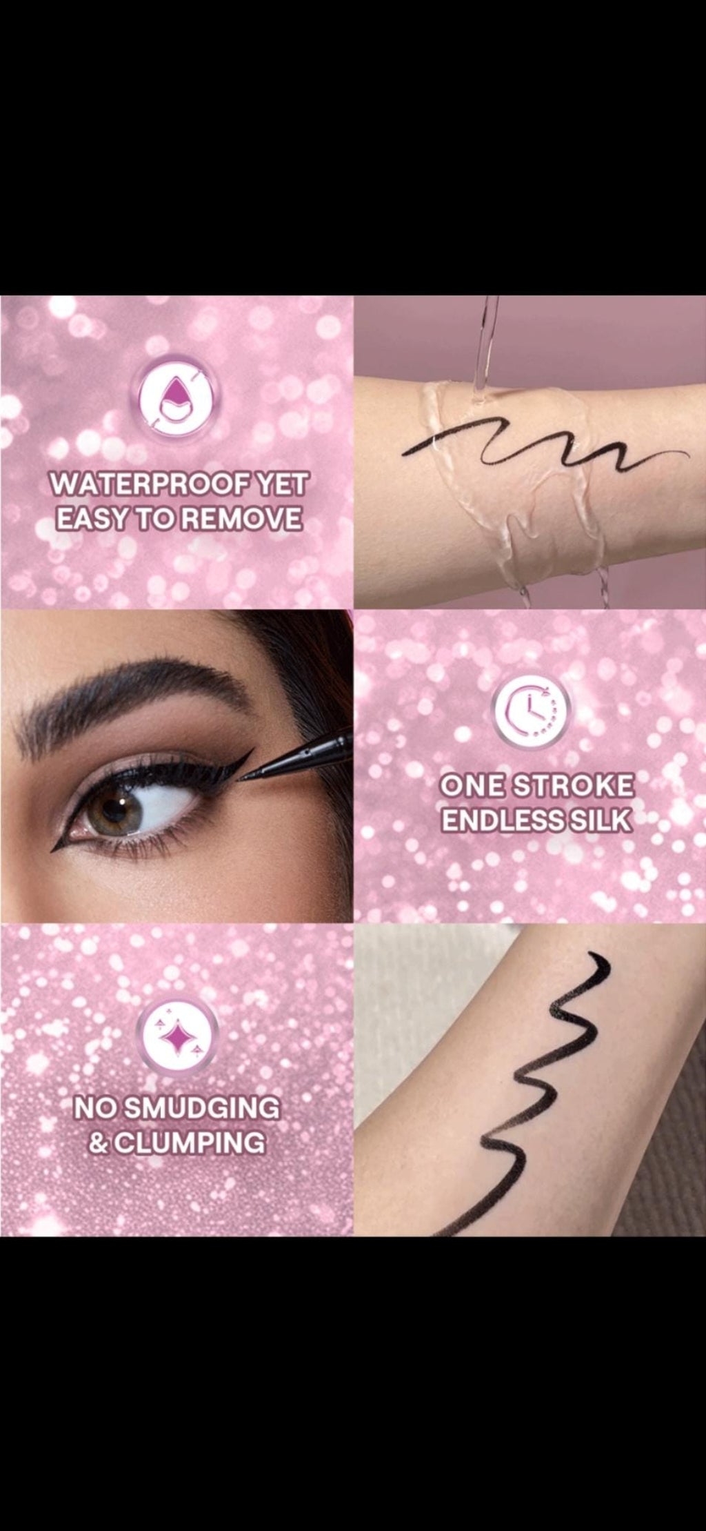 Sheglam Rosé line and define eyeliner