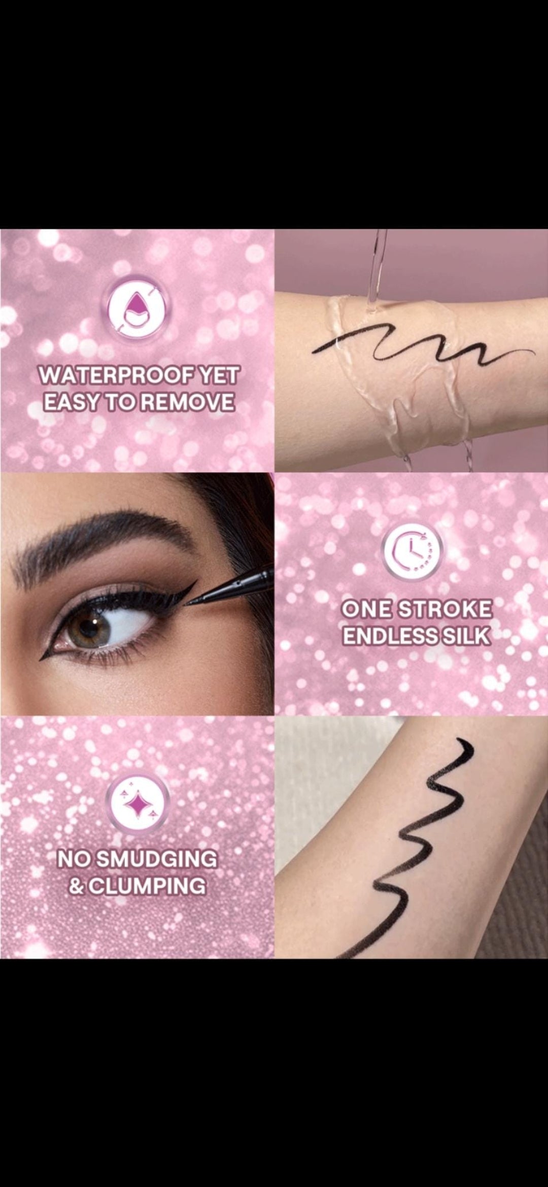 Sheglam Rosé line and define eyeliner