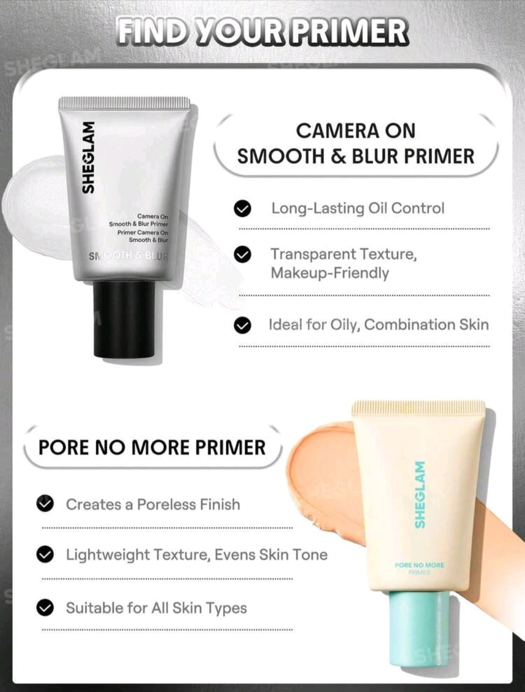 Sheglam Camera on Smooth & Blur Primer